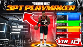 BEST 3PT PLAYMAKER BUILD ON NBA 2K22 RARE BUILD SERIES VOL 113 [upl. by Yerffoj]