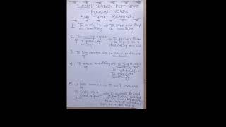 Likely POSTUTME Phrasal Verbs and their meanings shortvideos learning english viralvideo [upl. by Cornie632]