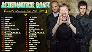 Alternative Rock Of The 90s 2000s  Hoobastank Coldplay Linkin park Nickelback Evanescence [upl. by Apurk121]