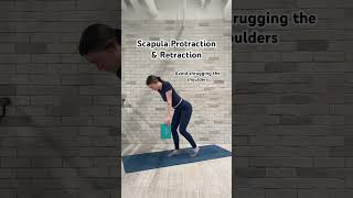 Scapula Protraction amp Retraction Kickstand Stance mobility shouldermobility shoulderworkout [upl. by Eads710]