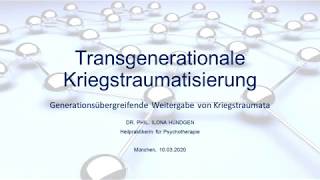 Transgenerationale Kriegstraumatisierung Generationsübergreifende Weitergabe von Kriegstraumata [upl. by Zadack]