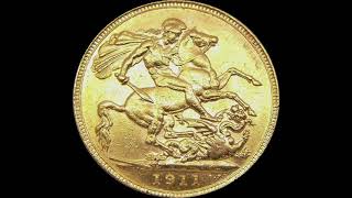 1911 FULL old gold sovereign coin [upl. by Arbe]