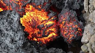 RED HOT LAVA from Iceland August 2024 iceland lava volcano geology hazard nature [upl. by Rakabuba]