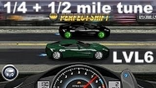 Drag Racing level 6 Aston Martin One 14 mile and 12 mile tune v16 [upl. by Nilknarf]