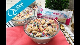 Birthday Cake Vanilla PROTEIN Pudding  Questify [upl. by Adnelg]