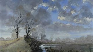 November Fog  Time Lapse Painting [upl. by Llert]