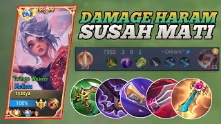 DAMAGE HARAM SUSAH MATI BUILD MELISSA TERSAKIT 2024  Mobile Lejend Bang Bang [upl. by Oiretule]