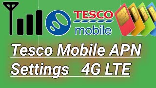 Tesco mobile  Tesco mobile apn Settings  UK tesco mobile sim card [upl. by Octavius]