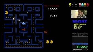 PacMan SpeedRun 10000 points 039quot87 [upl. by Ehctav]