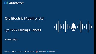 Ola Electric Mobility Ltd Q2 FY202425 Earnings Conference Call [upl. by Giorgia950]