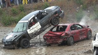 2014 Musgrave Harbour Demolition Derby  Small Car Heat [upl. by Eseerehc950]