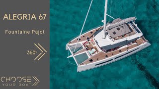 ALEGRIA 67 Fountaine Pajot  360° Tour [upl. by Lyontine128]