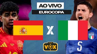 ESPANHA X ITÁLIA  AO VIVO  EUROCOPA 2024  NARRAÇÃO [upl. by Ringe308]