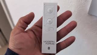 Modern Forms 6 Speed Ceiling Fan Wireless Bluetooth Remote Control Review [upl. by Harbison699]