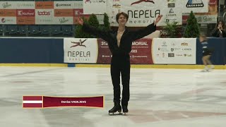 Deniss Vasiljevs – 2023 Ondrej Nepela Memorial SP [upl. by Marras214]