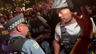 ProPalestine Protesters and Chicago Police Clash During Second Night of DNC [upl. by Asia]