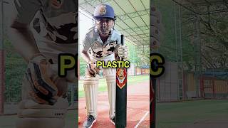 Hard Plastic bat vs Leather ball cricket shorts cricketshorts [upl. by Ailima]