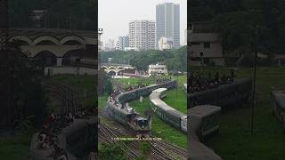 Overcrowded Eid Special Train leaving the station [upl. by Aiuqram]