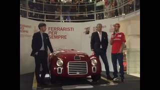 Vettel and Arrivabene at the opening of the new Museo Ferrari exhibition [upl. by Neural]