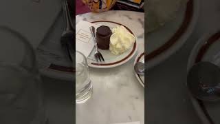 Trying the Infamous Chocolate Sacher Torte at Cafe Sacher Wien in Vienna austria dessert cake [upl. by Rentsch]