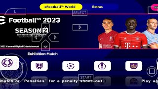 eFootball PES 2023 PPSSPP  PSP Offline PS5 Camera Latest Transfers Best Graphics amp New Kits [upl. by Eki222]