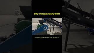 BBQ charcoal machine plant setup in Indonesia  Round charcoal ball pressing machine charcoal [upl. by Lynsey]