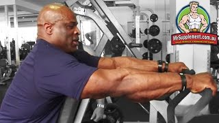 Ronnie Colemans Hammer Strength Row  Back Exercise 4 [upl. by Mcmaster]