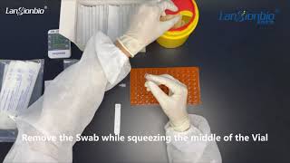 Lansionbio COVID19 Antigen LS1100  Operation Video Simple version [upl. by Attenyl]