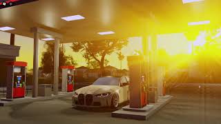 gas station flicks in BMW m3 comp  roblox jupiter florida [upl. by Helsa]