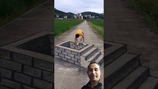 Painting a Bridge 😱👍shorts painting skills onroadpainting [upl. by Frayda653]