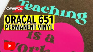 How Easy To Use Is Oracal 651 Permanent Vinyl [upl. by Gianni]