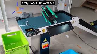 Yolluk Ayırma Konveyörü Z tipi enjeksiyon konveyör conveyor plastavrasya 3b 3bproje [upl. by Tikna]