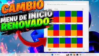 NUEVO Cambio en MENU de INICIO para Windows 11  REDISEÑO con MÁS FUNCIONES [upl. by Addiel478]