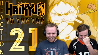 SOS Bros React  Haikyuu Season 4 Episode 21  Hero [upl. by Idzik]