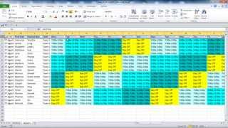 Creating your Employee Schedule in Excel [upl. by Judah418]