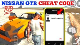 Nissan GTR Cheat Code in Indian Bikes Driving 3D Game 😱🔥 Harsh in Game [upl. by Kappel]