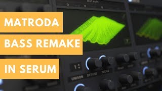 How To G House Bass  Matroda Remake Boss In Serum Free Preset [upl. by Raimes]