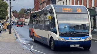 Optare Solo and an Enviro 200 at Salisbury 4K 26fps [upl. by Haral]