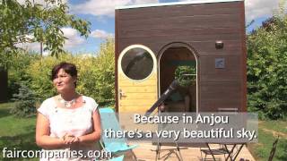 Tiny portable prefab cube shelters in medieval French town [upl. by Hennessy]