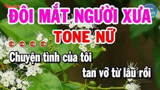 Karaoke Đôi Mắt Người Xưa Tone Nữ Nhạc Sống Dễ Hát Nhất  Karaoke Đệ Nhất [upl. by Haney859]