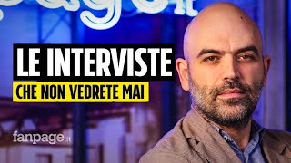 Roberto Saviano racconta il suo programma cancellato dalla Rai quotEcco cosa non vi faranno vederequot [upl. by Tildi]