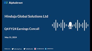 Hinduja Global Solutions Ltd Q4 FY202324 Earnings Conference Call [upl. by Nehgem]