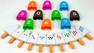 Best Learn Numbers Puzzle Counting Shapes amp Ice Cream Toys  Preschool Toddler Learning Toy Video [upl. by Llerud]