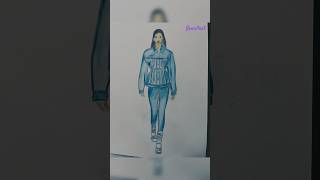 Fashion coloring denim fabricposter coloringyoutubeshorts [upl. by Dubois158]