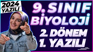 9Sınıf Biyoloji 2Dönem 1Yazılı 2024 yazılı biyoloji [upl. by Acyre]