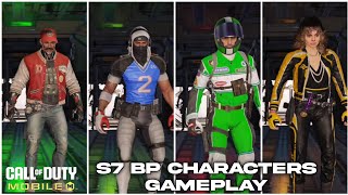 S7 ALL BP CHARACTERS GAMEPLAY CODM SEASON 7 LEAKS 2024 COD MOBILE [upl. by Olra]