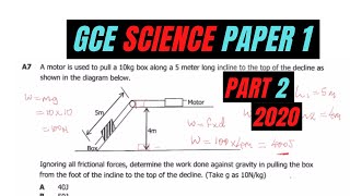 GCE Science Paper 1 2020 [upl. by Llenrup968]