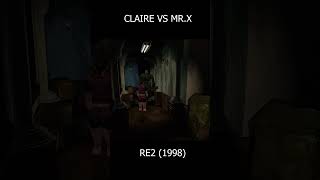 CLAIRE VS MR X resident evil 2 shorts [upl. by Aynotel]