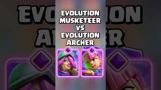 Evolved Musketeer VS Evolved Archers 🎯 clashroyale shorts [upl. by Sayer]