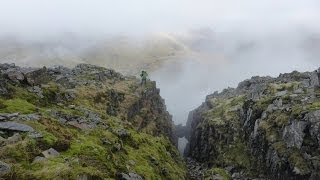 Custs Gully Great End amp Scafell Pike Lake District  17 November 2013 [upl. by Uzzi]